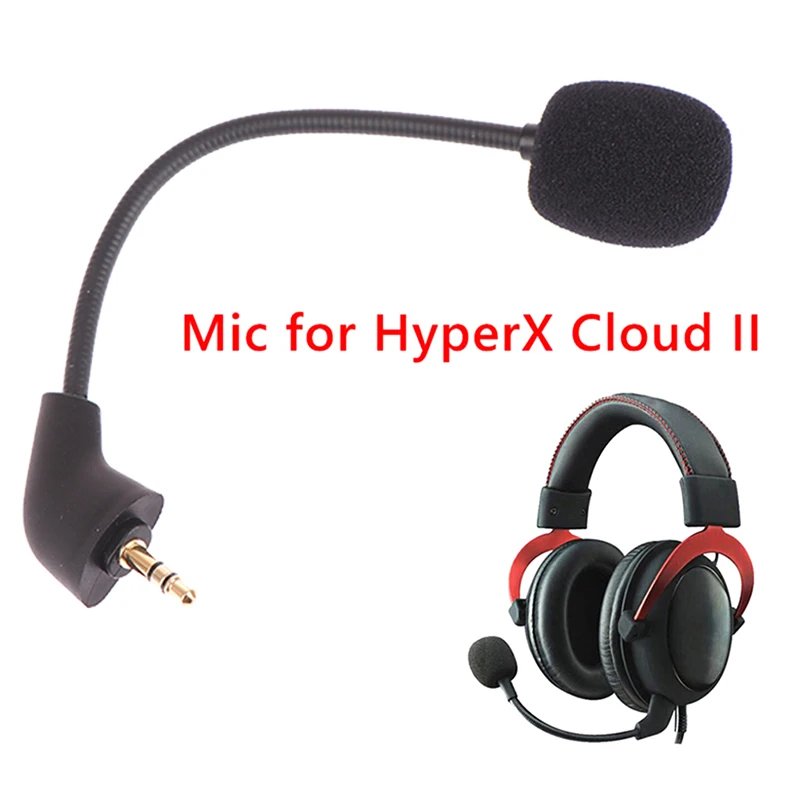 

Replacement Game Mic 3.5mm Microphone For Kingston HyperX Cloud 2 II X Gaming Headset Accessories
