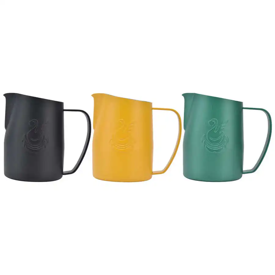 Milk Frother Jug Milk Frothing Jug 450ml Stainless Steel Milk Jug Coffee Frothing Pitcher Coffee Craft Latte Cappuccino Milk Cream Cup