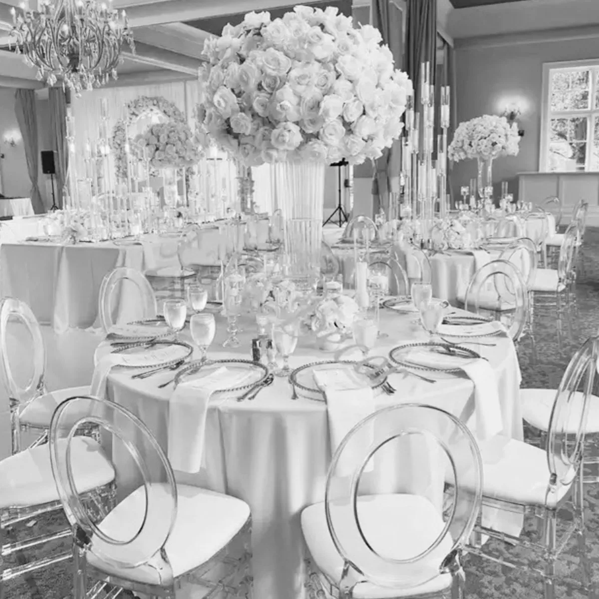 4Pcs-10Pcs,Transparent Glass Vases for Wedding Centerpiece, Trumpet Cone, Wedding Supplies, Decor,