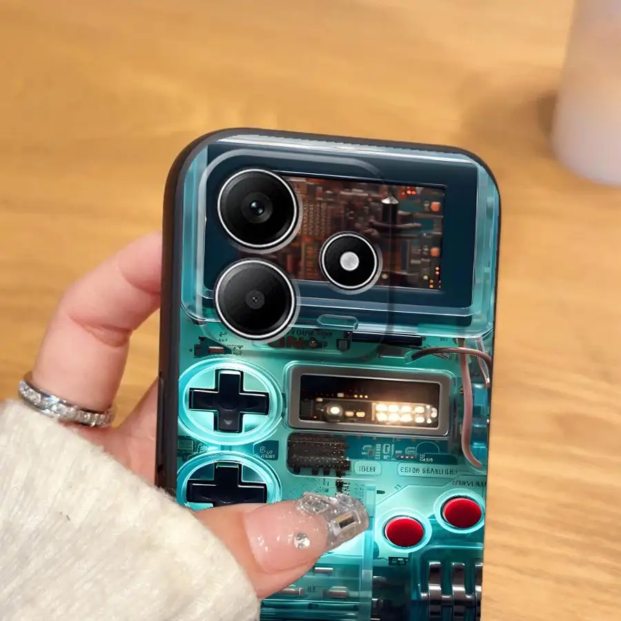 Retro Game Console Black Soft Phone Cover Case