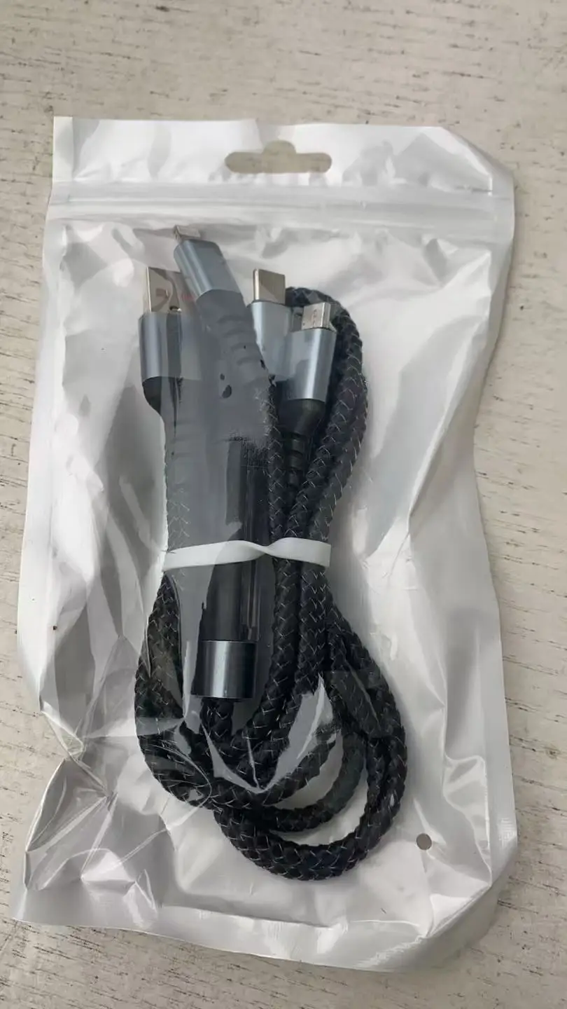 6A 120W 3 in 1 USB Type C Cable Fast Charge Phone Charger Data Cord For iPhone Samsung Xiaomi Huawei Quick Charge Micro USB Wire