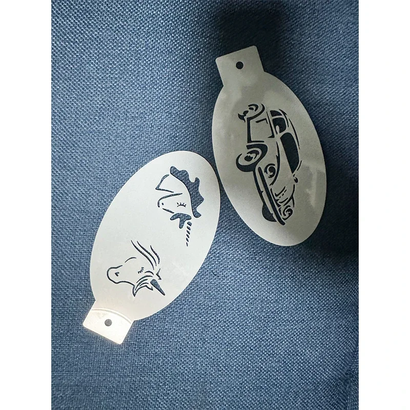 Tattoo Stencils 2025 Halloween Christmas Birthday Party DIY Makeup Temporary Reusable Face Art Body Painting Plastic