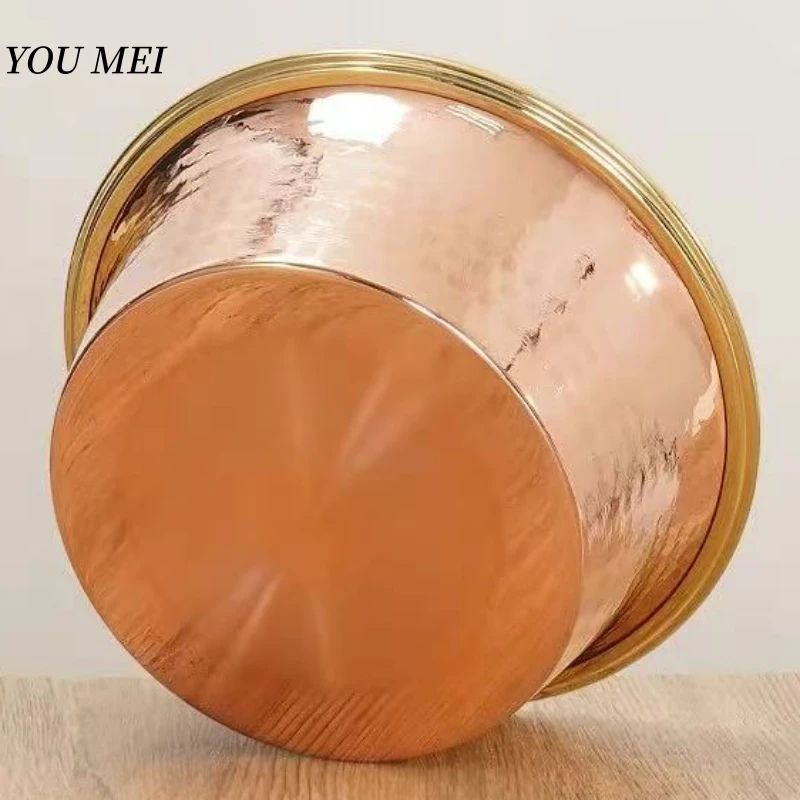 Hammered Copper Offering Bowl 5
