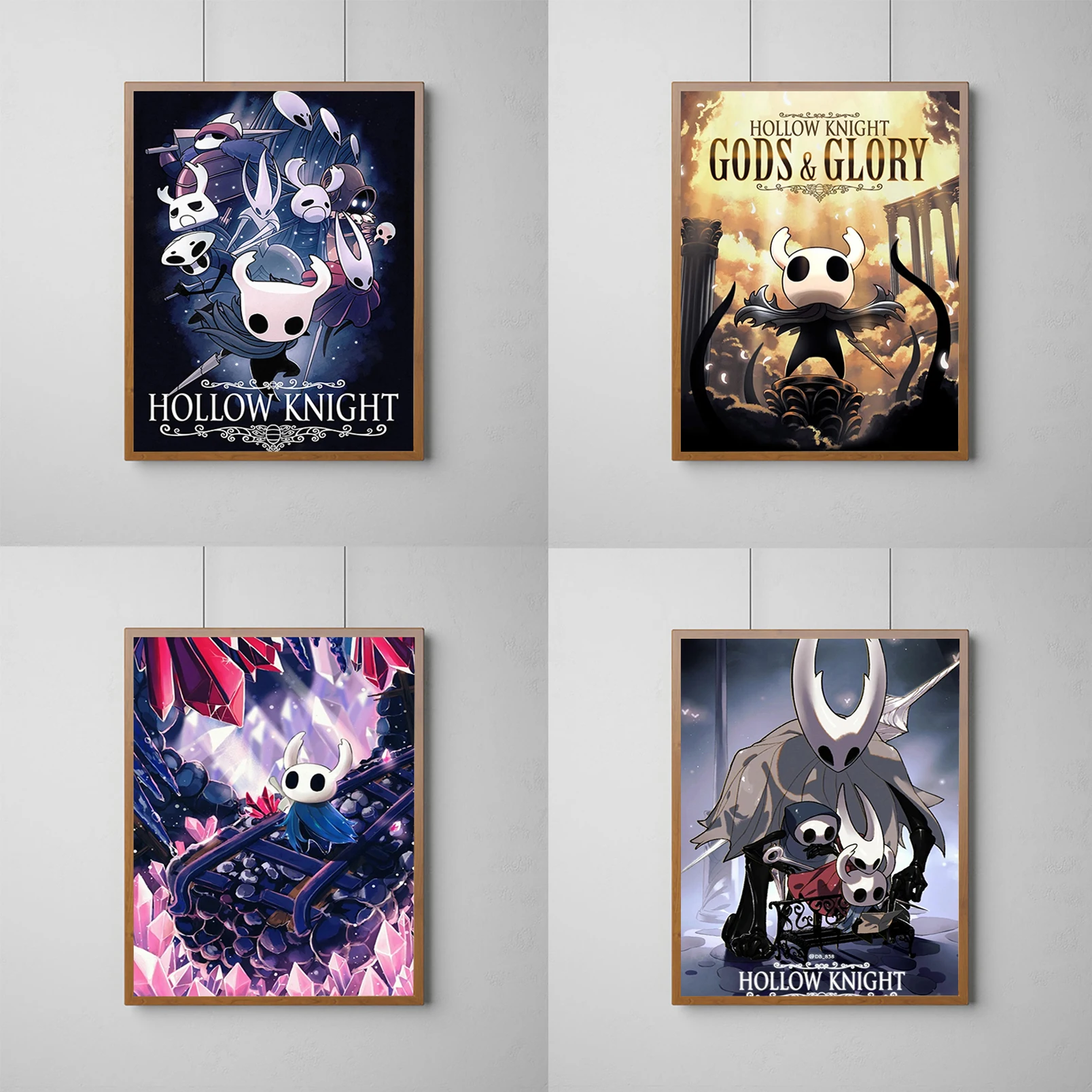 

Hot Video Game Hollow Knight Poster Decoration Home Decorations Posters for Wall Art Print Painting on Canvas Room Decor Bedroom