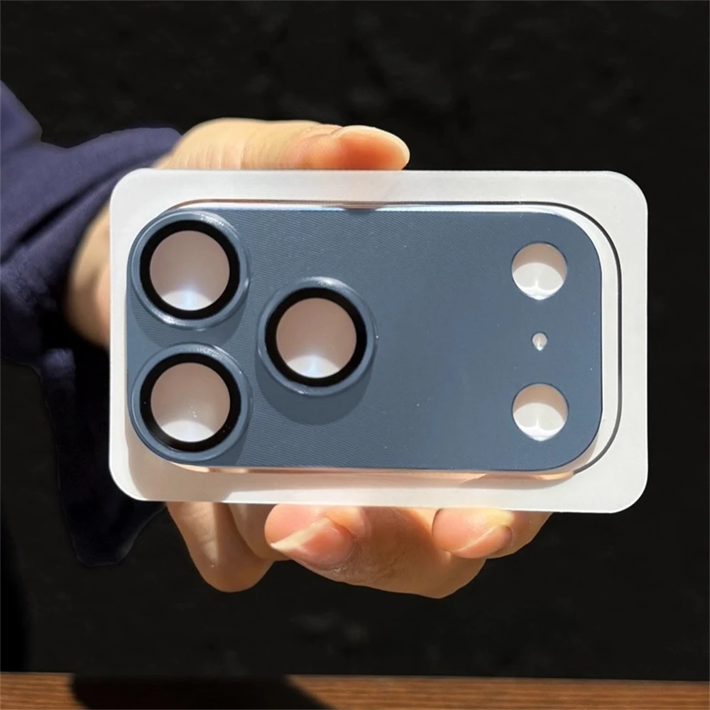 Premium Metal Camera Lens Protector - Tempered Glass Screen Armor