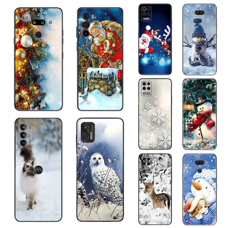 Чехол для телефона Pixel 4 XL 4A 5 5A 6 6A 7 Pro 7A 3 Huawei p60 p50 p40 p30 p20 Lite Pro P Smart Christmas Snowman Deer