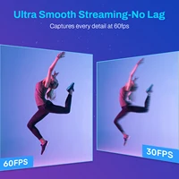 Webcam 4K Streaming Camera 1080P 60FPS