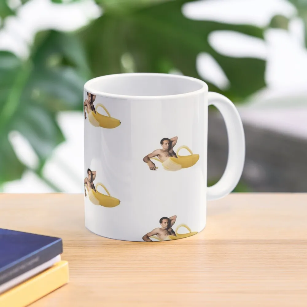 

Nicolas Cage Banana Coffee Mug Original Breakfast Cups Coffee Thermal Mug Thermal Cup For Coffee Mug Cute