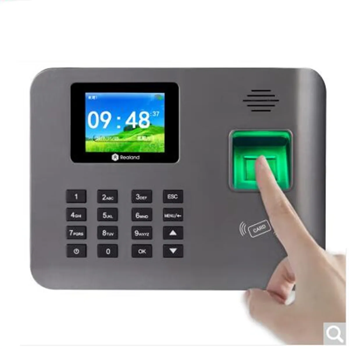 2.4Inch TFT Screen Build-in Battery WIFI Fingerprint Time Attendance Machine GPS Time Clock Employee Control Machine Electronic