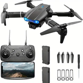 1080P HD Dual Camera E99Pro Drone with Altitude Hold – Beginner Friendly, Long Battery Life, USB Charging