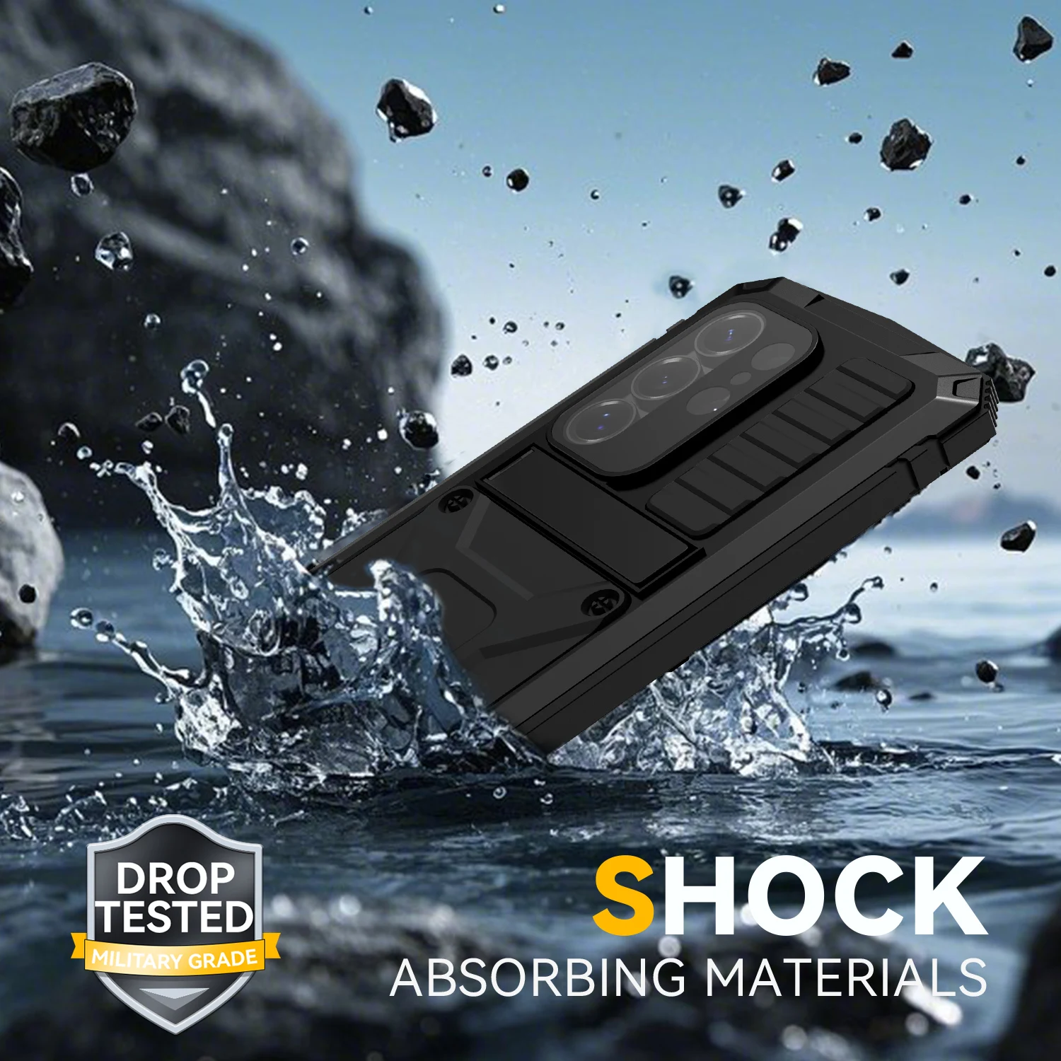 Heavy Duty Armor Metal Phone Case - Enhanced Protection Cover
