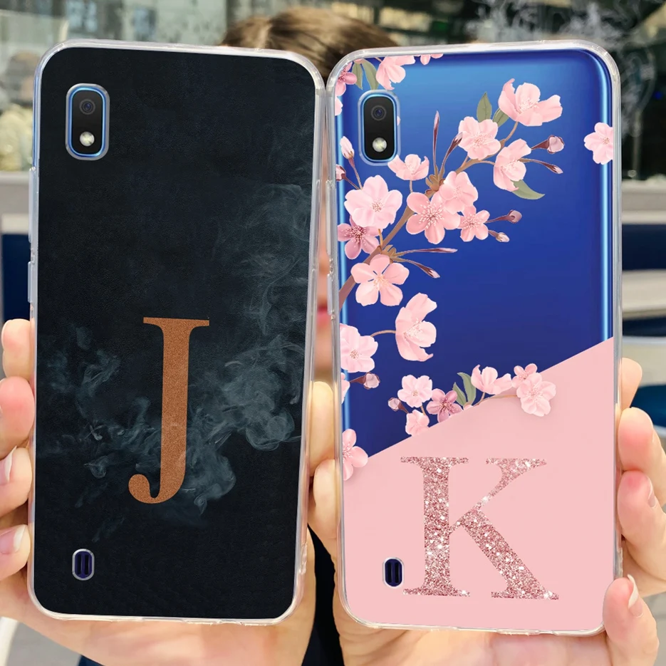 Per Samsung Galaxy A10 Custodia New Letters Cover Custodia Morbida In Silicone Tpu Trasparente Per Samsung A10 A 10 S Galaxy A10S Fundas Coque