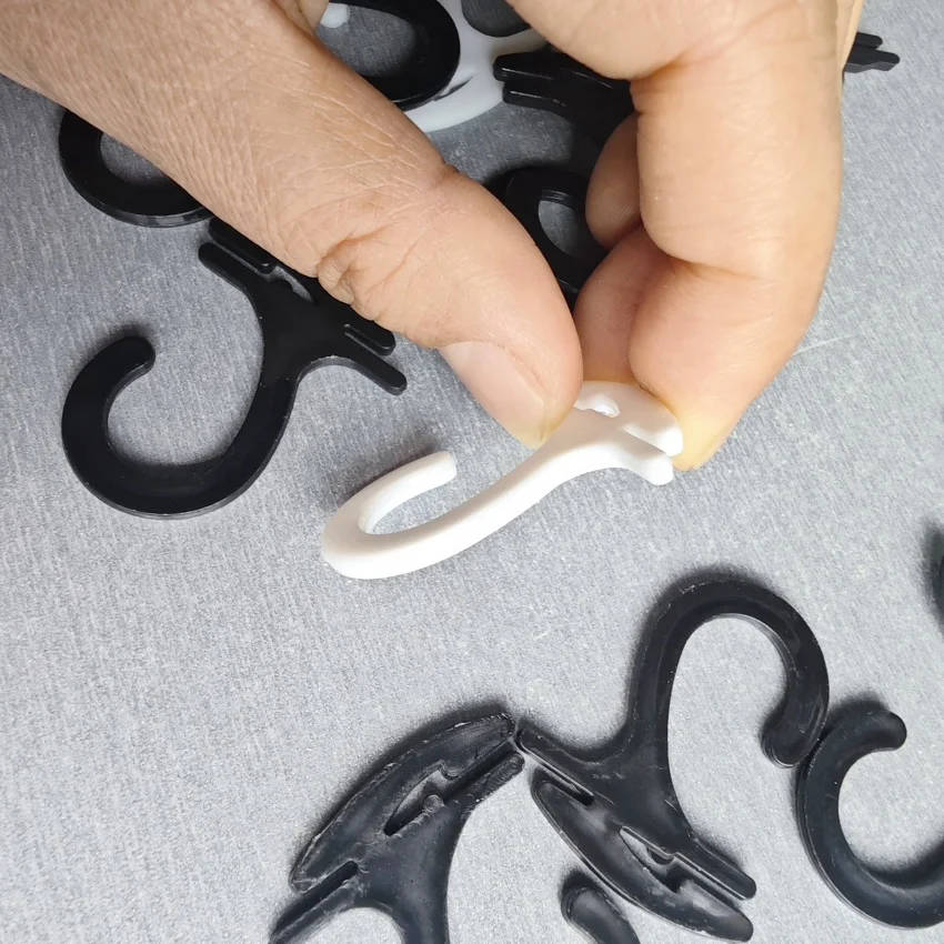 500pcs 29x35mm 플라스틱 플랫 양말 포장 디스플레이 후크 행거 의류 액세서리 페그 선반