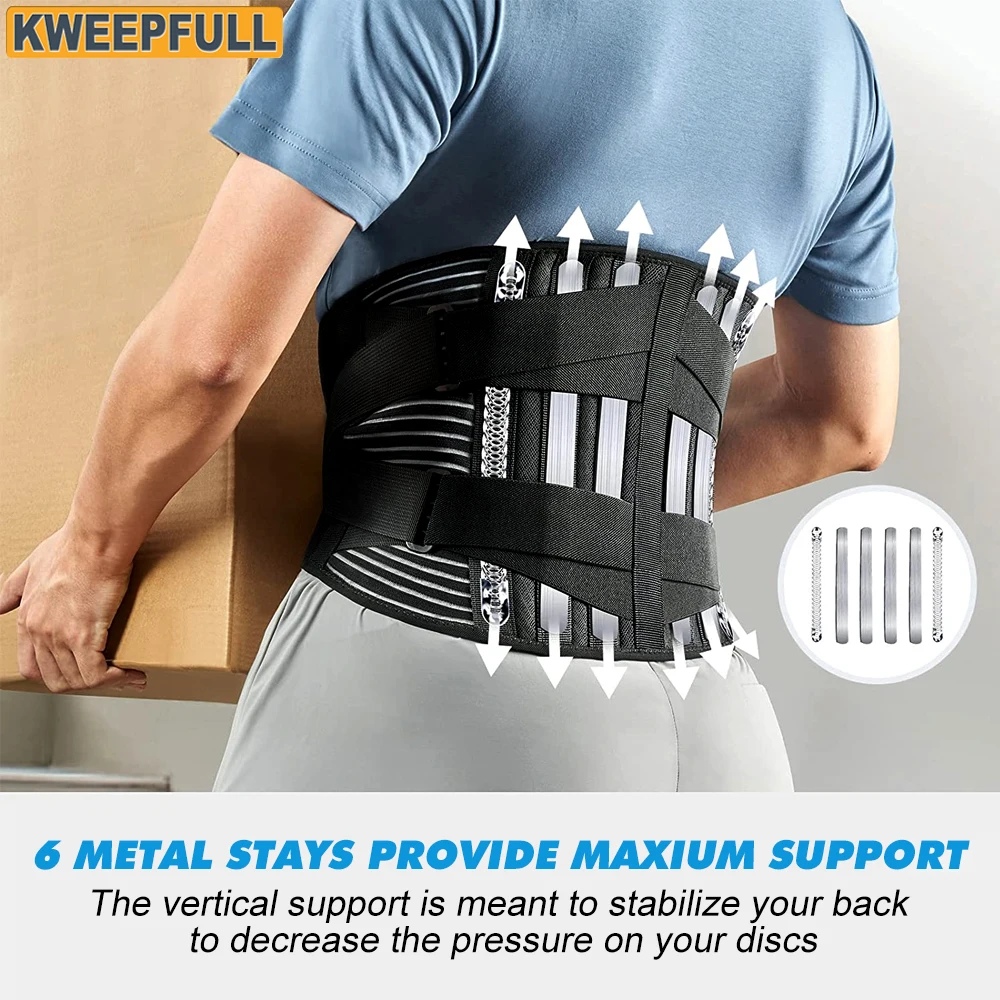 Back Braces for Lower Back Pain Relief with 6 Stays, Men/Women Breathable Back  Support Belt for work lumbar support belt - AliExpress