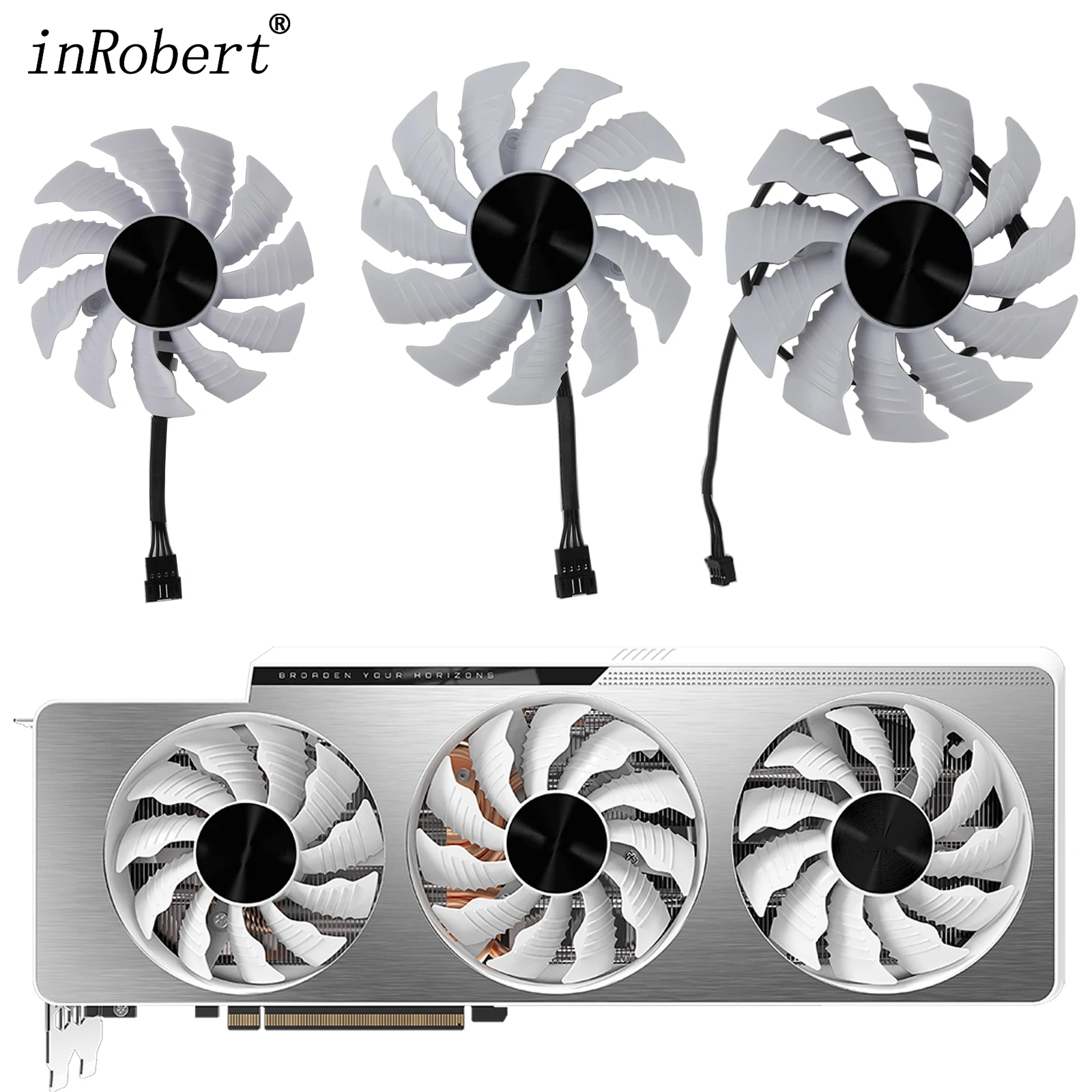 Ventola Per Scheda Video 87Mm Pla09215S12H 12V 0.55A Per Schede Grafiche Gigabyte Geforce Rtx 3080 3070 Ti Rtx 3090 Vision Oc 3X