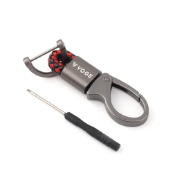 Premium Keychain Holder and Accessory (Black Red)