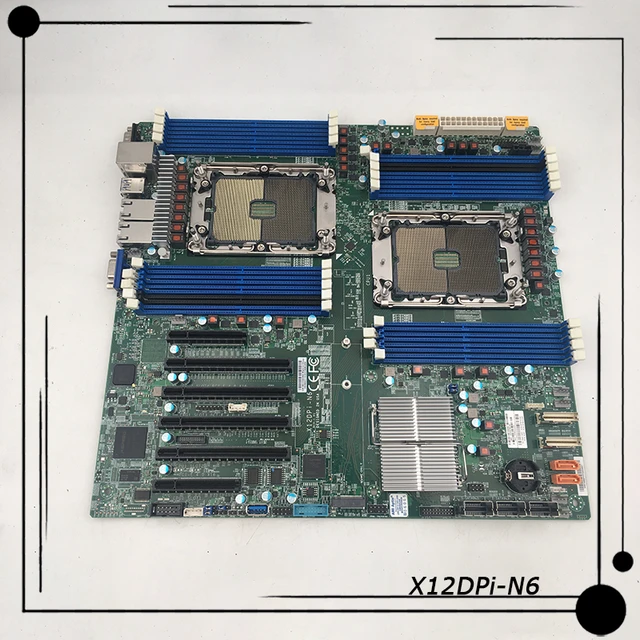X12dpi-n6 For Supermicro E-atx Server Motherboard Dual Socket Lga
