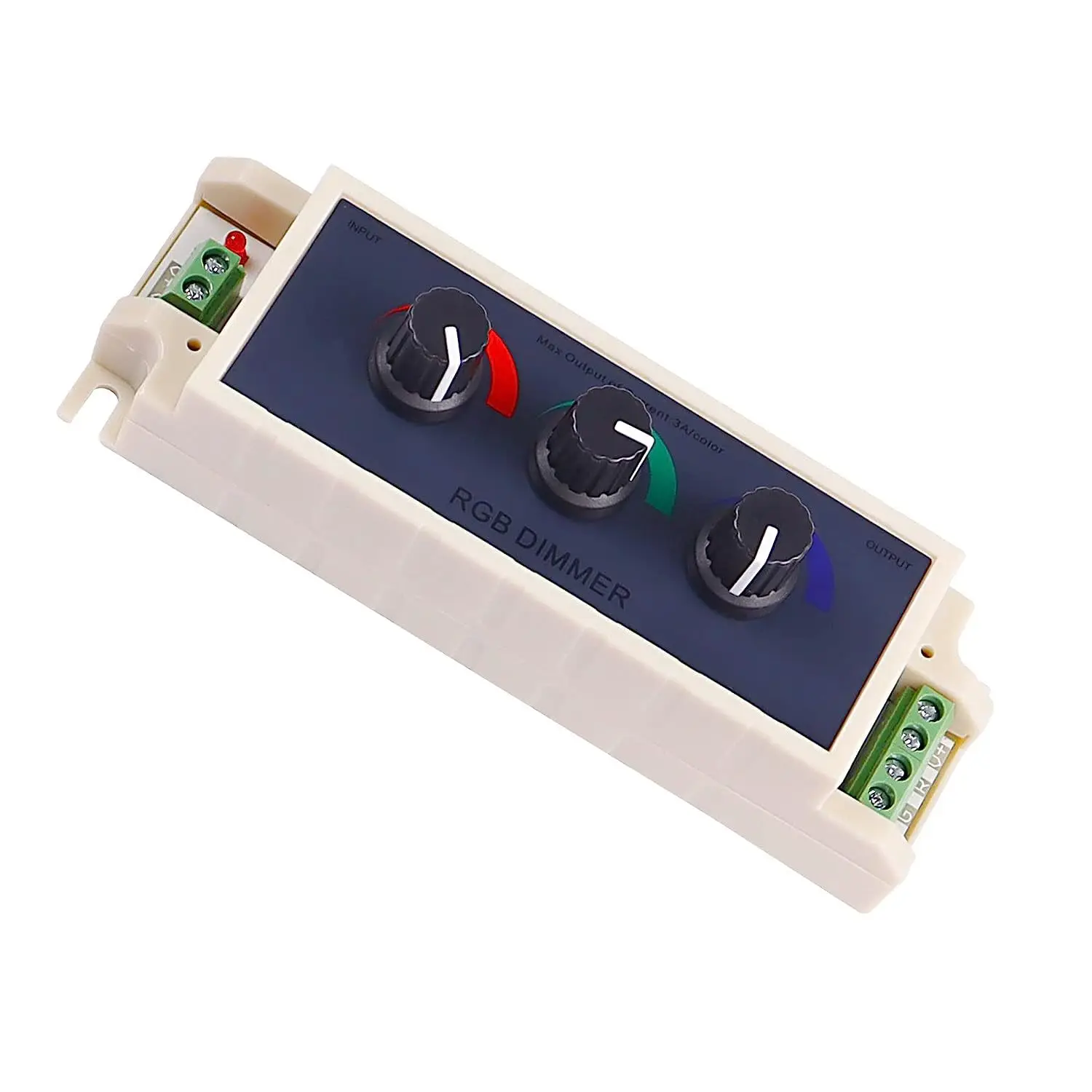 

DC12V-24V PWM RGB LED Dimmer Controller 3 Channel Output For RGB Multi-Color Dimmers Control Switches Electrical Equipment Tools