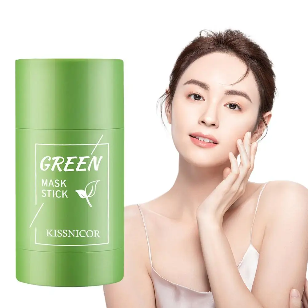 Original Facial Remove Blackhead Green Tea Solid Mask Treat Acne Blemish Black Dots Clean Stick Cream Shrink Pores Skin Care