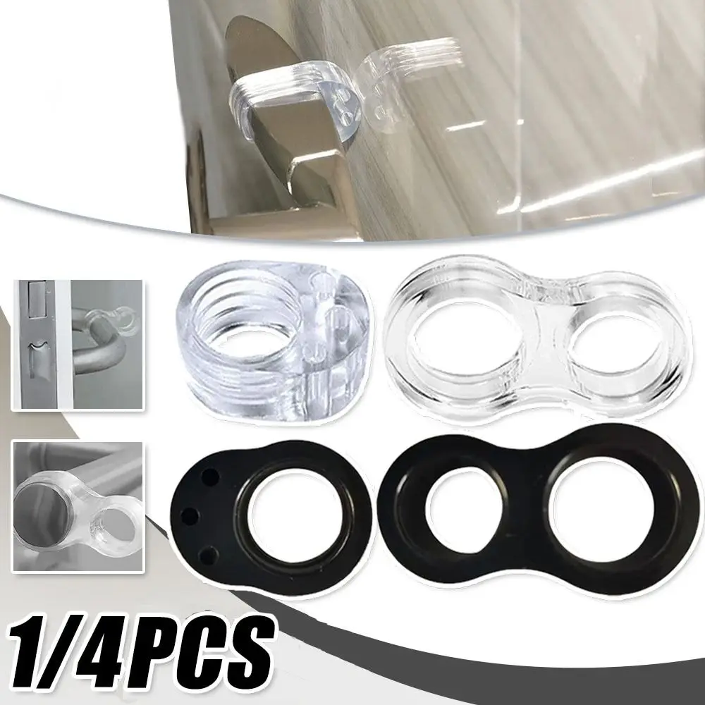 Door Handles Stopper Punch-free Door Stops Guard Transparent Round Protection Knob Bumper Walls Furniture PVC Protector Pad door stopper silicone door stopper door stopper bumpers