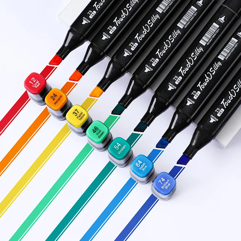 168-color Oily Double-headed Marker Pen Set Artist Hand-painted Watercolor  Pen Student Graffiti Waterproof Painting Supplies