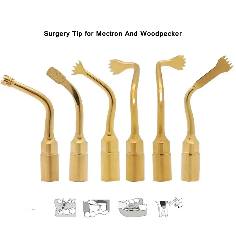 

Dental Piezosurgery Tips For Bone Cutting Sinus lifting Implant Exelcymosis Dental Piezo Surgery Tip Compatibled with Mectron