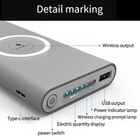 Banque d'alimentation à charge rapide sans fil bidirectionnelle, chargeur portable, batterie externe de type C, iPhone 14, 13, Samsung, 200000mAh 3