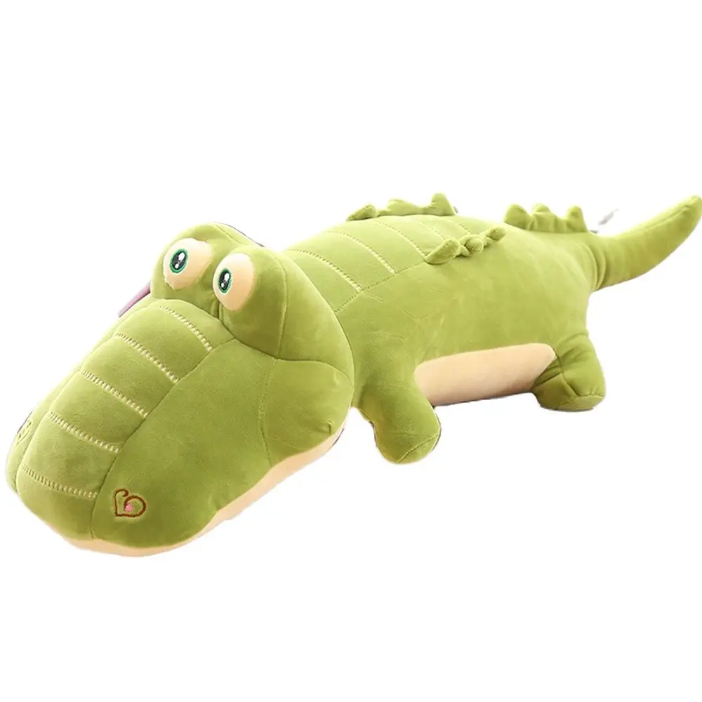 40CM Super Soft Crocodile Hair Stuffed Velvet Toy Green Pillow Full Doll  Jungle Giant Alligator Kids Anime Birthday Gift casual super warm skinny vaqueros mom thick plus velvet denim pencil pants snow wear cashmere winter jeans mujer cintura alta