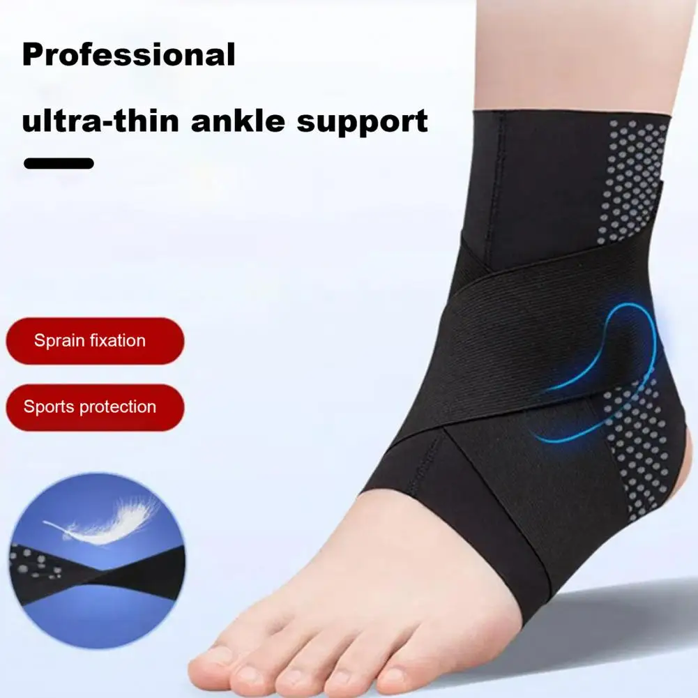 Ankle Brace Elastic Ankle Support Stabilizer for Arthritis Achilles Tendonitis Plantar Fasciitis Joint Pain Relief for Football aolikes sport breathable ankle brace protector adjustable ankle support pad protection elastic brace guard support football