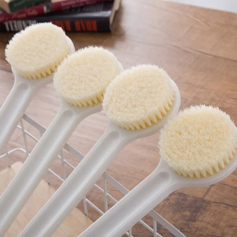 2023New Bath Brush Long Handle Exfoliating Scrub Skin Massager Exfoliation Bathroom Brush Back Body Bath Shower Cleaning Brushes 3
