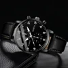 5PCS/Set Men's Business Watches Fashion Arabic Dial Leather Band Quartz Watch Bracelets Set（Without Box） 4