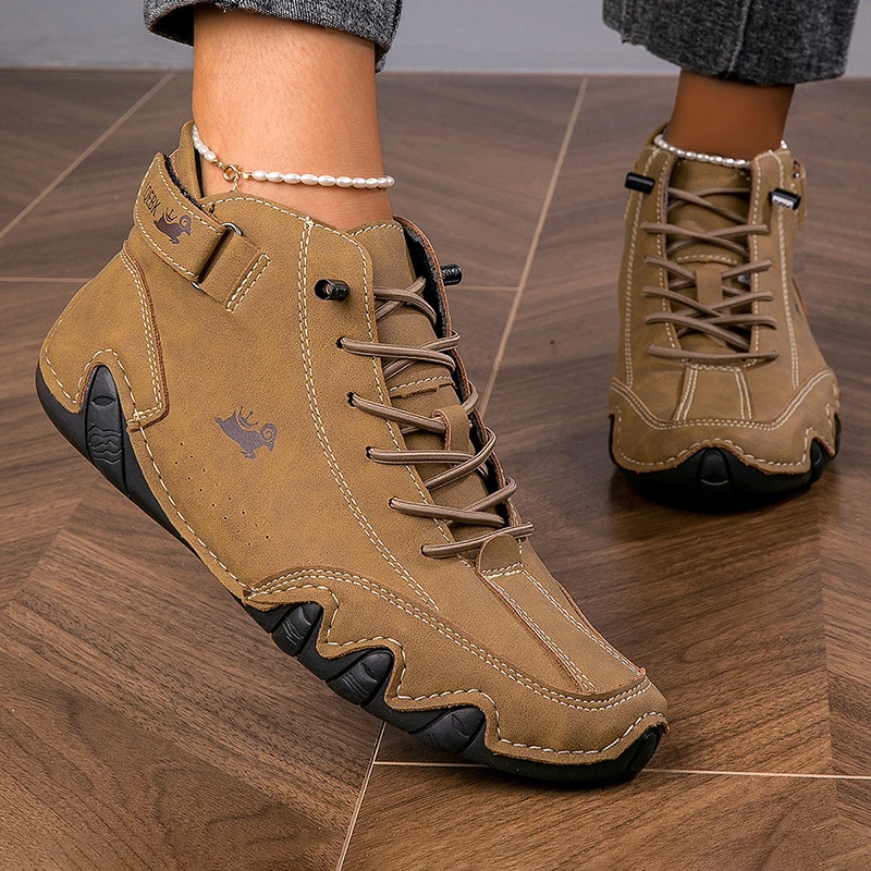 أحذية رياضية كاجوال برقبة عالية للرجال ، نعل ناعم...