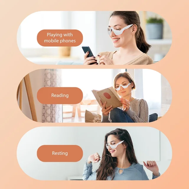 Eye Massager 3D Eyes Relax Massager Fatigue Relief Lighten Dark Circles Smooth Eye Fine Line Beauty Eye Care 5