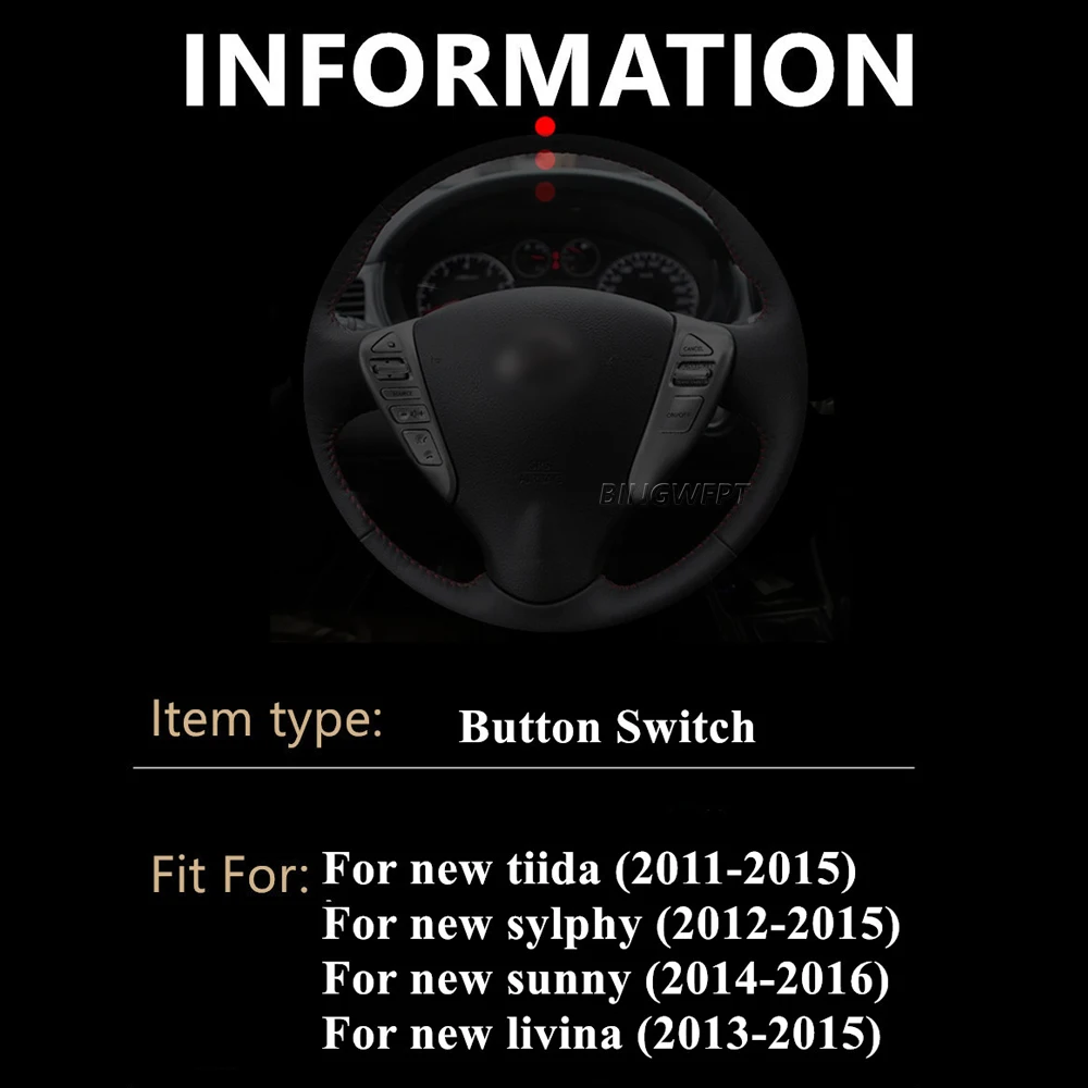 New Color Steering Wheel Buttons 25550-3DA6A Cruise Control Switch For Nissan Sentra 2013-2015 For Nissan Versa 2014-2015