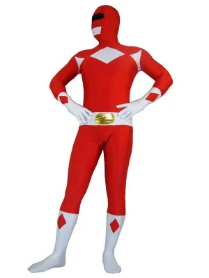 

New Red Zyuranger Sentai Cosplay Costume Spandex Bodysuit Sentai Zyuranger Ranger Cosplay Costumes Rangers Zentai Just Bodysuit