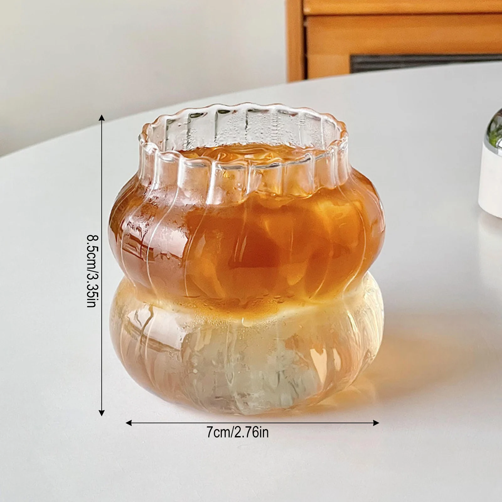 650ml Glass Cold Coffee Cup Retro Mug Transparent Water Tea Drinkware Milk Mugs Cup Tumblers Wine Glasses Cocktail Whisky