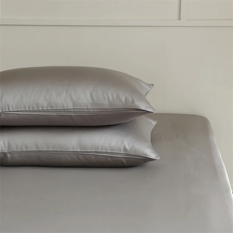 2pcs 100% Mulberry Silk Pillowcase for Hair and Skin Health 23 Momme Natual Pure Silk Pillow Cases with OEKO-TEX Customized Size