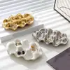Light Luxury Ceramic 6 Grids Egg Tray Nordic Style Decorative Jewelry Display Storage Plate Shockproof Egg Storage Rack Ring 2