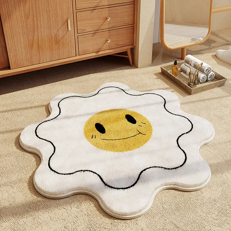 

13084 Hairy Rainbow Rugs for Children Bedroom Soft Furry Carpets Living Room Kids Baby Room Nursery Playroom Cute Room Decor