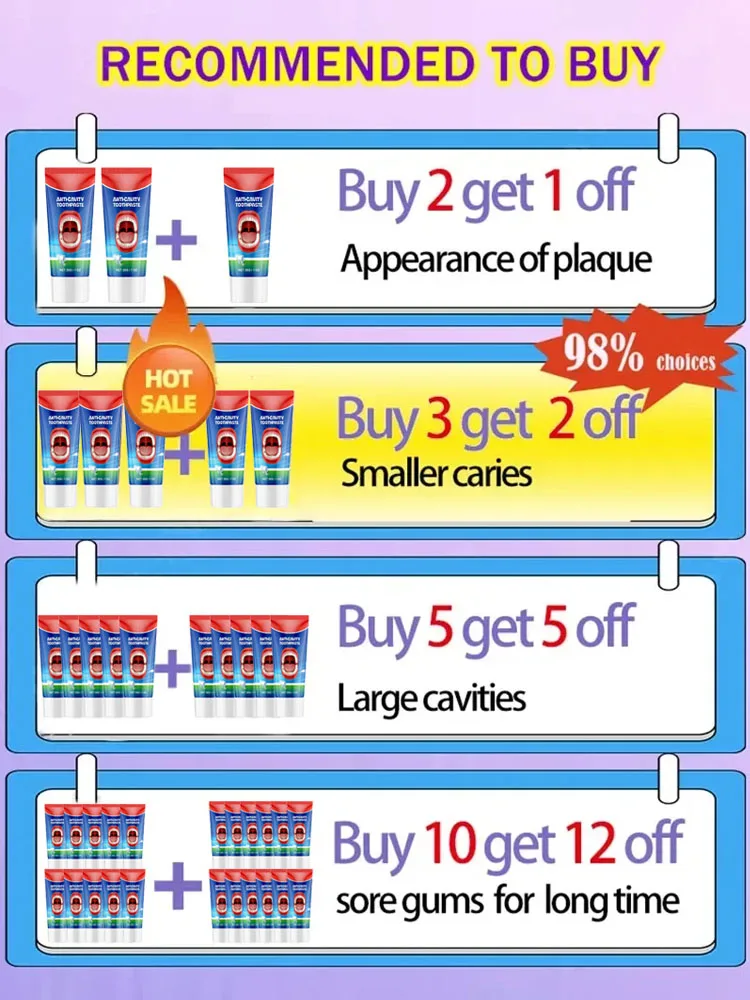 Teeth Health Product Tooth Decay Repair Cleans Plaque Whitens Teeth