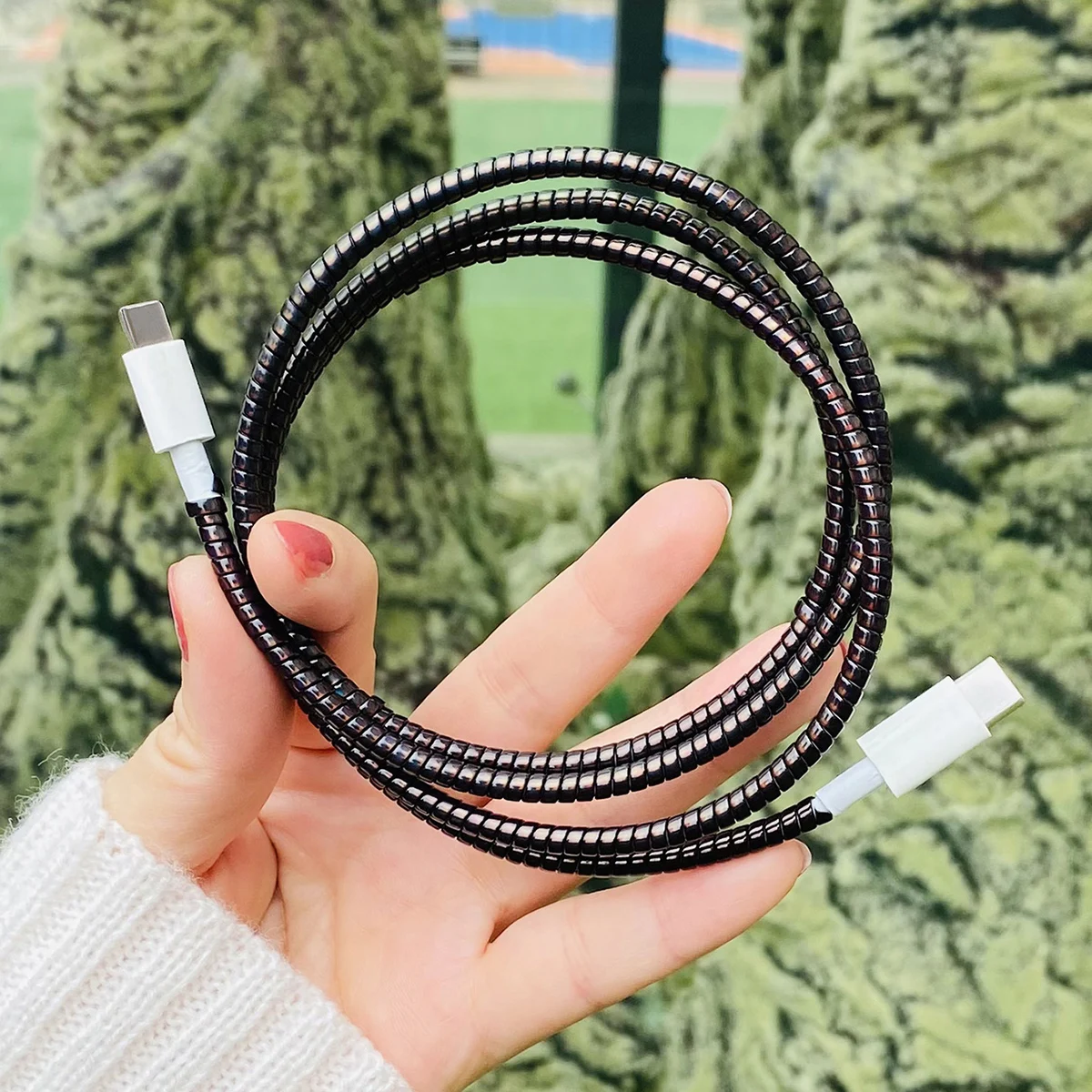 Laser Data Cable Protective Sleeve 55.12inch For Apple Mobile Phone 20W Fast Charging Cable 1PC