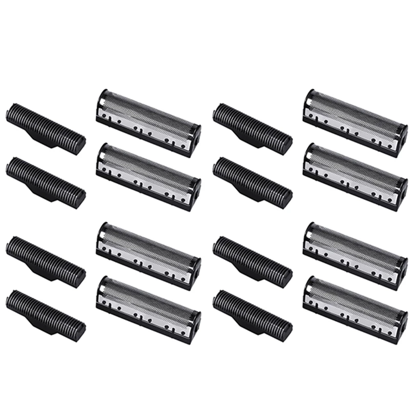 

4Set Clipper Blade For Kemei Km-1102 Clipper Electric Shaver Parts Net Silver