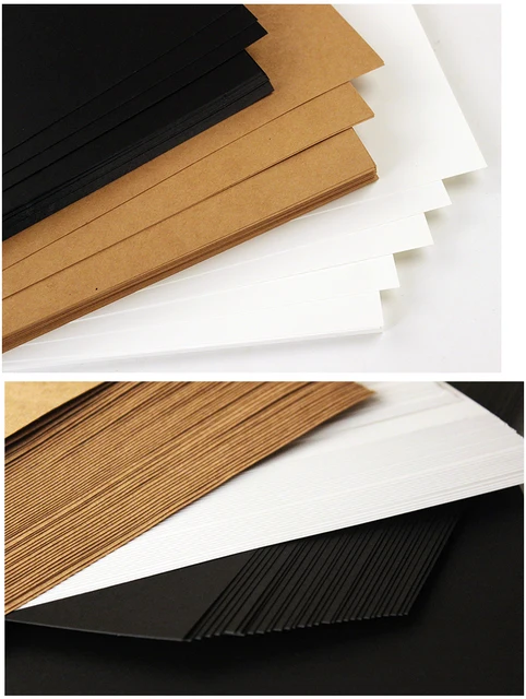 A3 Cardboard Sheet (297mm x 420mm x 1.5mm) - Kraft Black