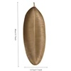 Nordic Decorative Tray Gold Leaves Shape Serving Tray Jewelry Pallet Fruit Snack Dish Table Storage Organizer (Small) 6
