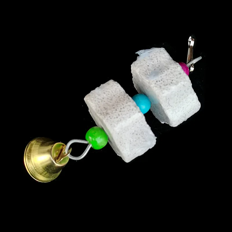 Stone Mineral Parrot Pet Supplies Bird Cage Toy Grinding Stone Flower Shape Hang Style Parakeet Toy parrot toy bird toy bird cage accessories pet mineral supplement