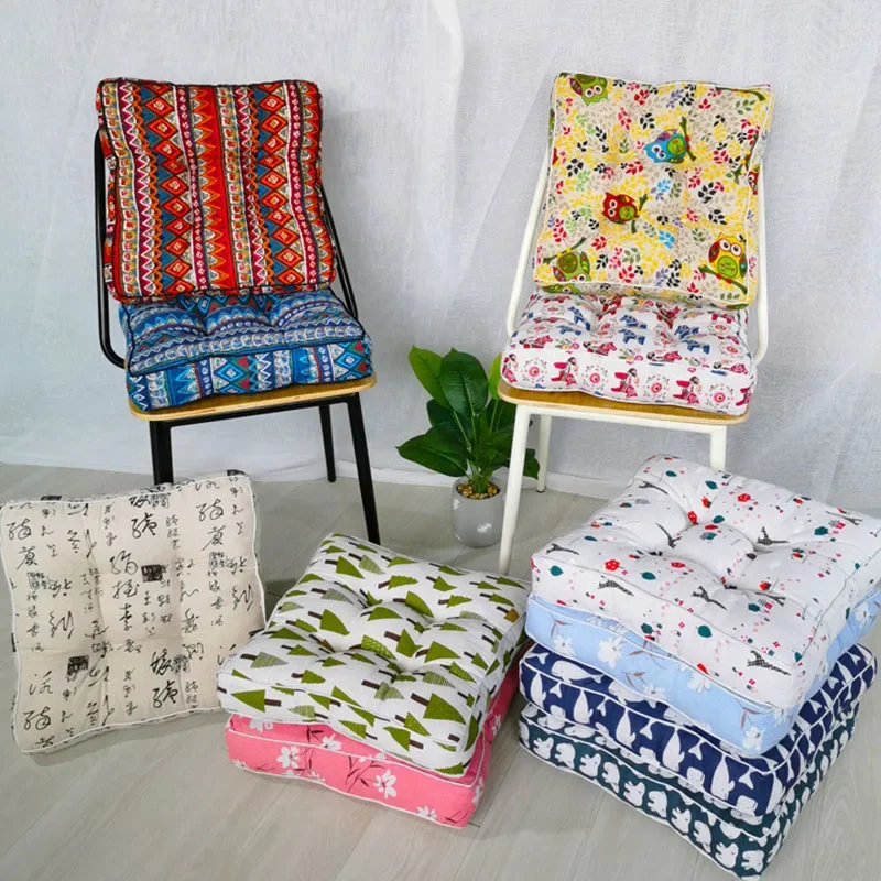 

Printing Simple and Thickened Seat Office Chair Sofa Chair Cushion Fat Mat Futon Mat Tatami Floor Home Cushion 40/45/50CM