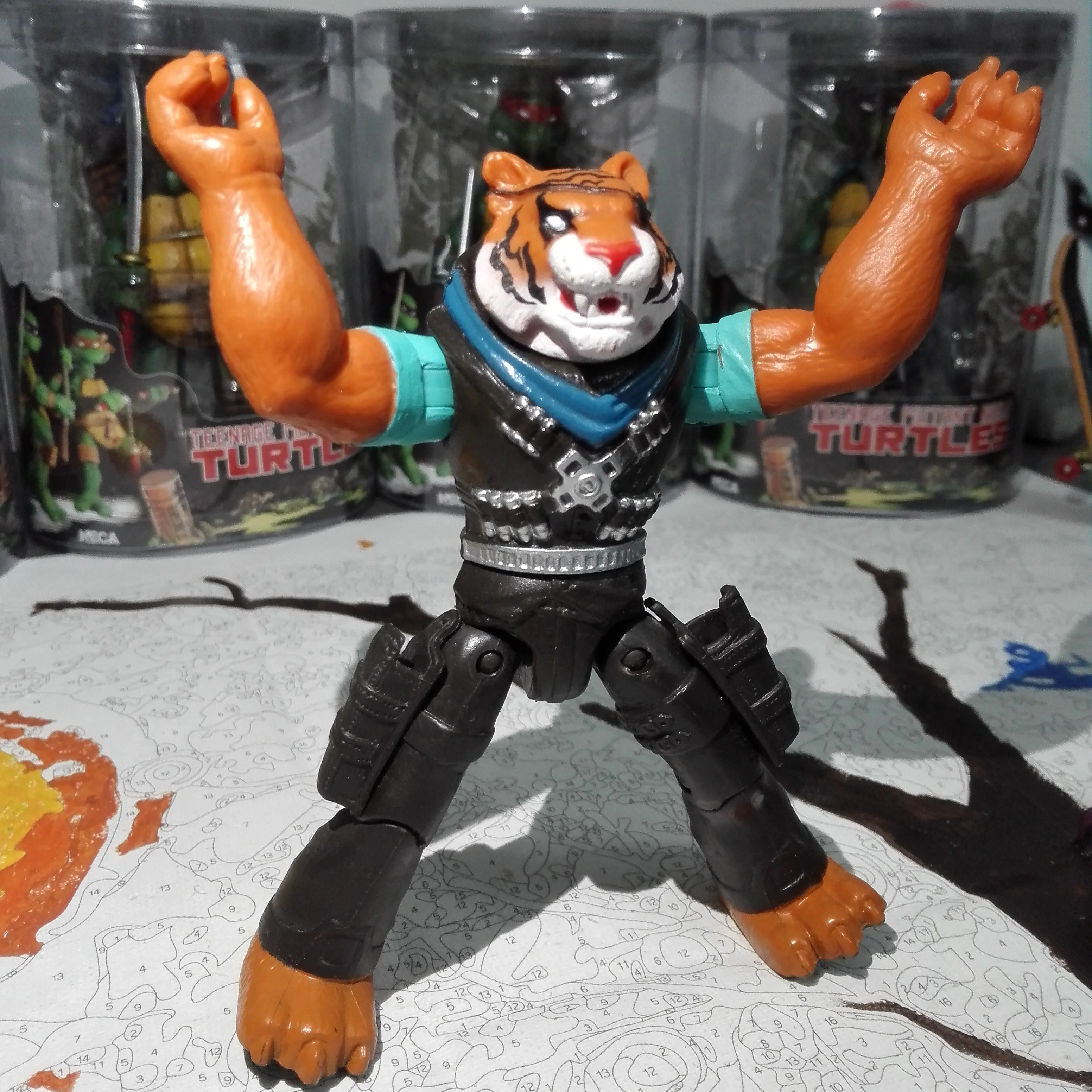 tiger claw fishface turtle toys action figures cartoon tortugas