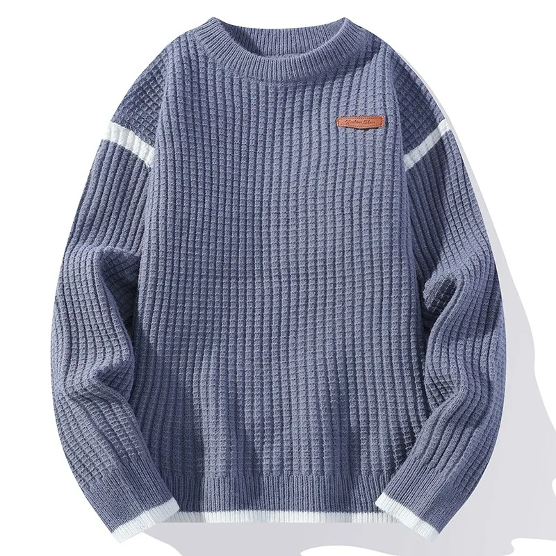 

New Winter Top Quality Men Sweater Thick Warm Pullover Men Casual Mens Sweaters crew neck Knit Male Christmas Jumpers