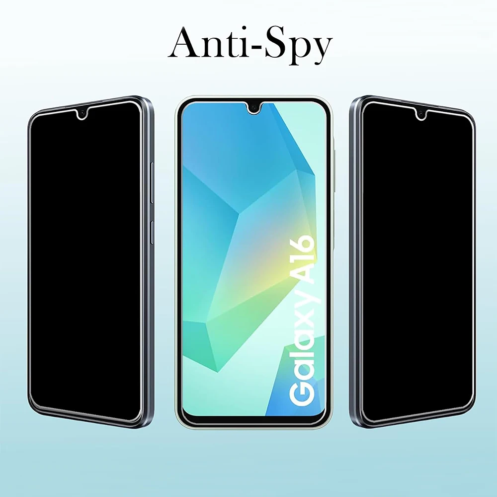 Pellicola proteggi schermo in vetro privacy da 3 pezzi per Samsung Galaxy A16 4G 5G - immagine 6