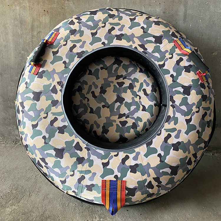Slide Donut Dry Ski Donut Slide Tire Tyre Tube Sled Sledges Snow Tubing Snow Tube for Outdoor Rainbow